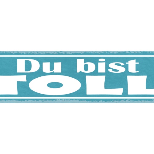 Schild Du Bist Toll Super Liebe Freundschaft Beziehung 46 x 10 Blech od. Holz