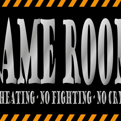 Schild Game Room Karten Spielen Raum Zimmer 12x18 / 20x30 / 30x40 Blech od. Holz