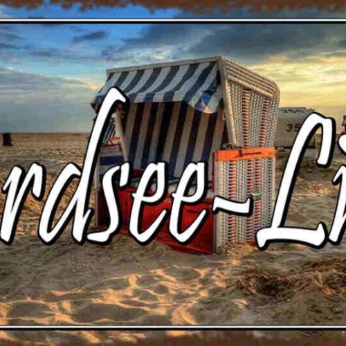 Schild Nordsee Liebe Deutschland Urlaub Strand Meer Norden 27x10 Blech od.Holz