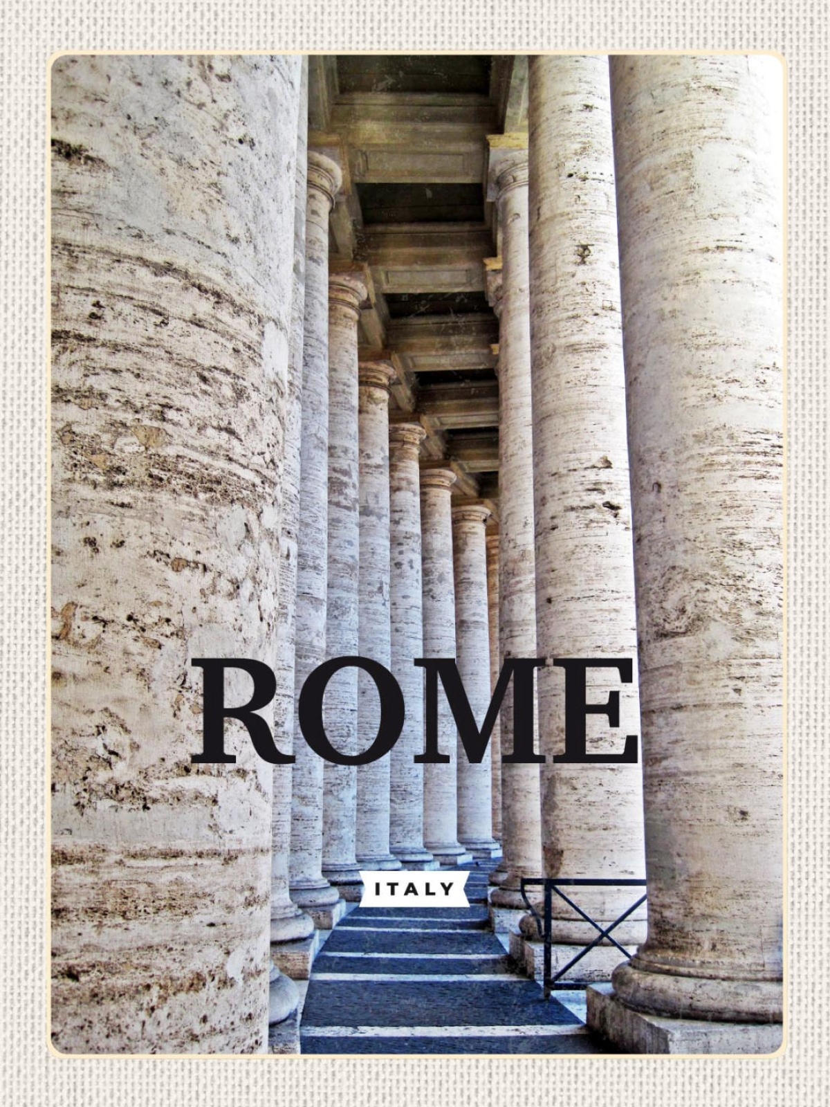 Schild Rome Italy Rom Italien Petersplatz Säulen 12x18 20x30 30x40 Blech od.Holz