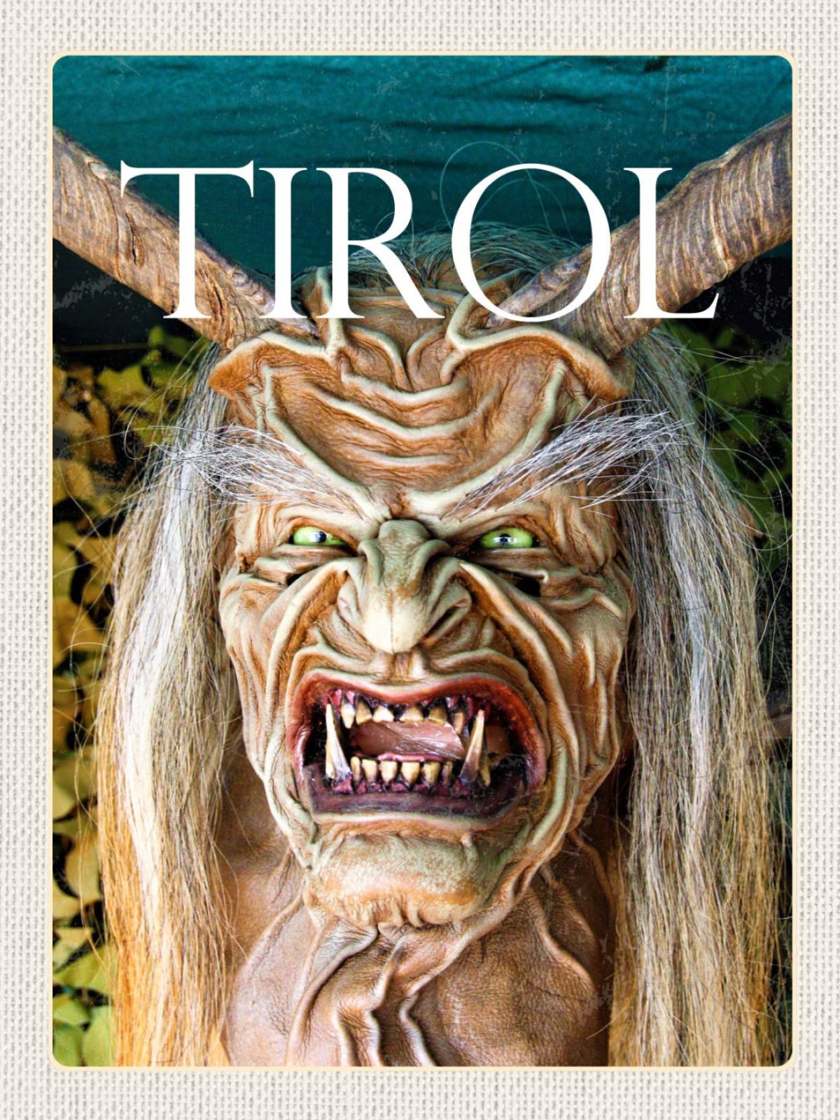 Schild Tirol Perchten Krampus Brauchtum Österreich 12x18 20x30 30x40 Blech/Holz