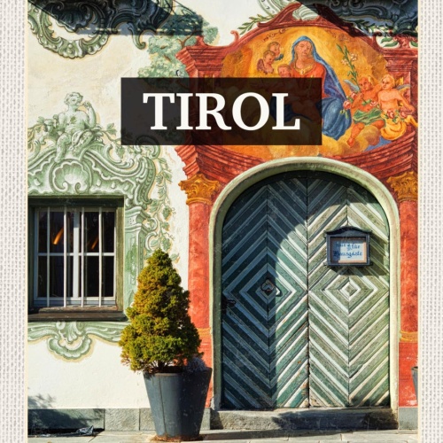 Schild Tirol Walchseerhof Hotel Eingang Österreich 12x18 20x30 30x40 Blech/Holz