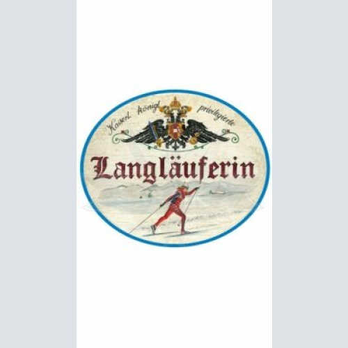 KuK Nostalgie Holzschild "LangläuferIn"