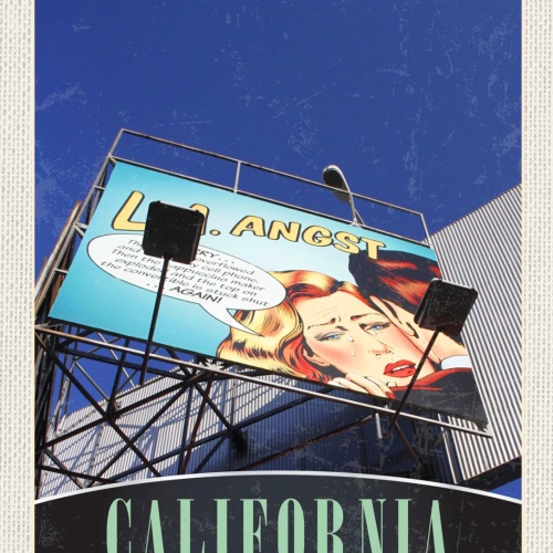 Schild California Kalifornien USA Los Angeles L.A. 12x18 20x30 30x40 Blech/Holz