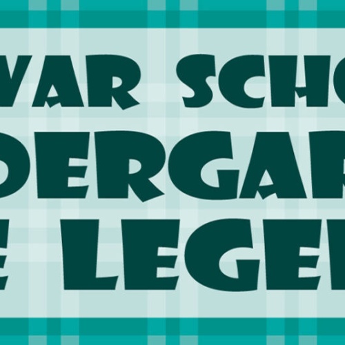 Schild Ich War Schon Im Kindergarten Eine Legende 27 x 10 Blech od. Holz