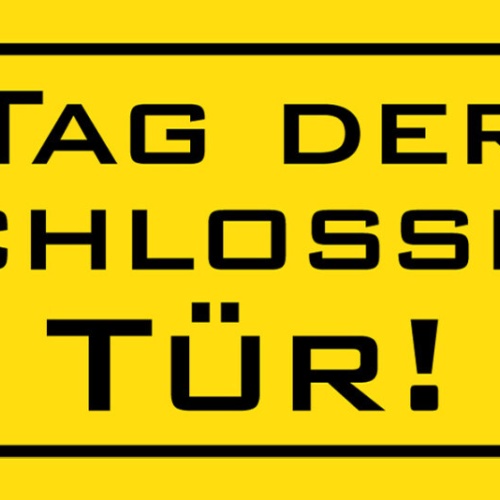 Schild Tag Der Geschlossenen Tür Zu Geschäft Laden 27 x 10 Blech od. Holz