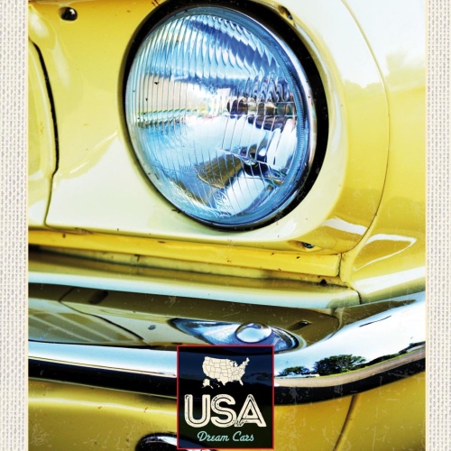 Schild USA Dream Cars Auto Ford Mustang Amerika 12x18 20x30 30x40 Blech/Holz