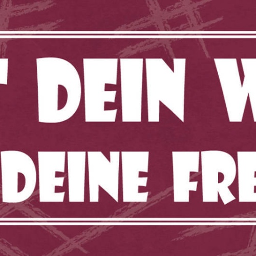 Schild Halt Dein Wort Oder Deine Fresse Mund Versprechen 27 x 10 Blech od. Holz