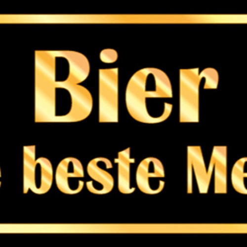Schild Bier Ist Die Beste Medizin Alkohol Trinken Wirt Lokal 27x10 Blech od.Holz