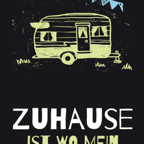 Schild Zuhause Ist Wo Mein Wohnmobil Steht Campen Wohnwagen 27x10 Blech od.Holz
