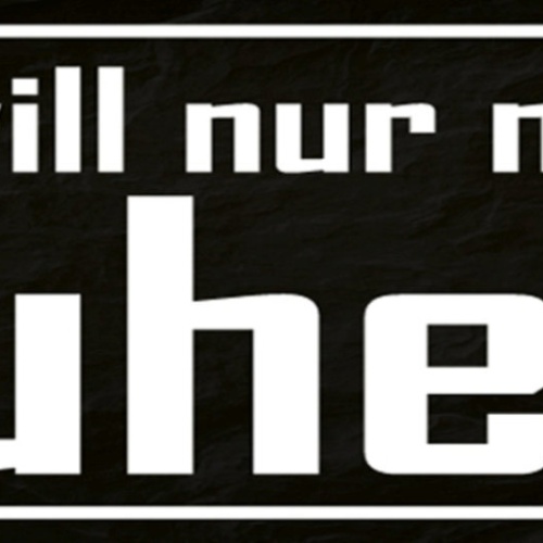 Schild Ich Will Nur Meine Ruhe Stille Zeit Stress Hektik 27 x 10 Blech od. Holz