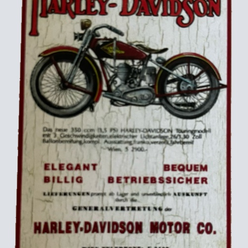 Nostalgie Holzschild Motor Co Motorrad Wien Elegant Moped Bike Biker Schild