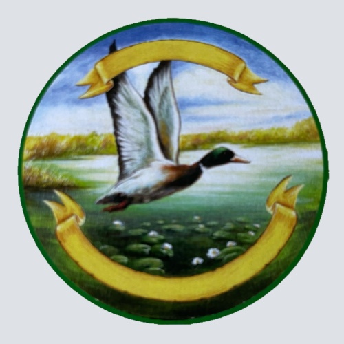 Nostalgie Holzschild Schützenscheibe Ente Vogel Jagd Jäger Schild