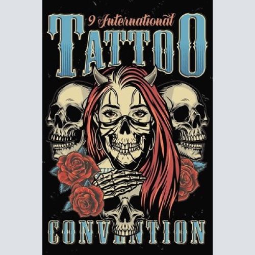 Nostalgie schild tattoo conv. tätowierung 12x18 / 20x30 / 30x40 blech od. holz