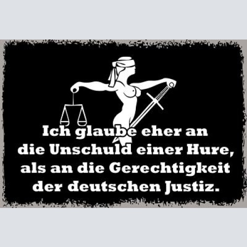 Ich glaube eher an die unschuld einer hure 12x18 / 20x30 / 30x40 blech od. holz