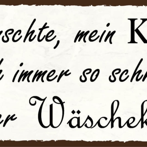 Schild Ich Wünschte Mir Mein Konto Würde Sich Immer So Schnell Füllen Wäschekorb