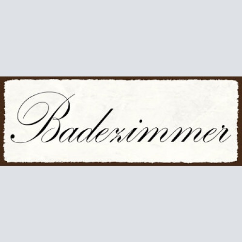 Schild badezimmer bad badewanne dusche baden waschen 27x10 blech od.holz