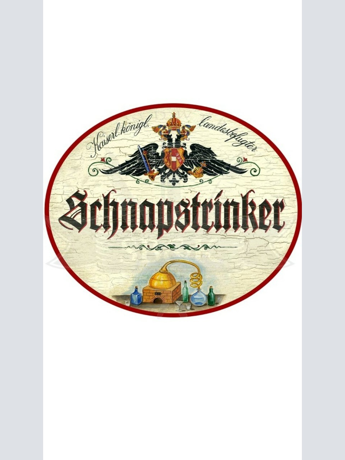KuK Nostalgie Holzschild "Schnapstrinker"