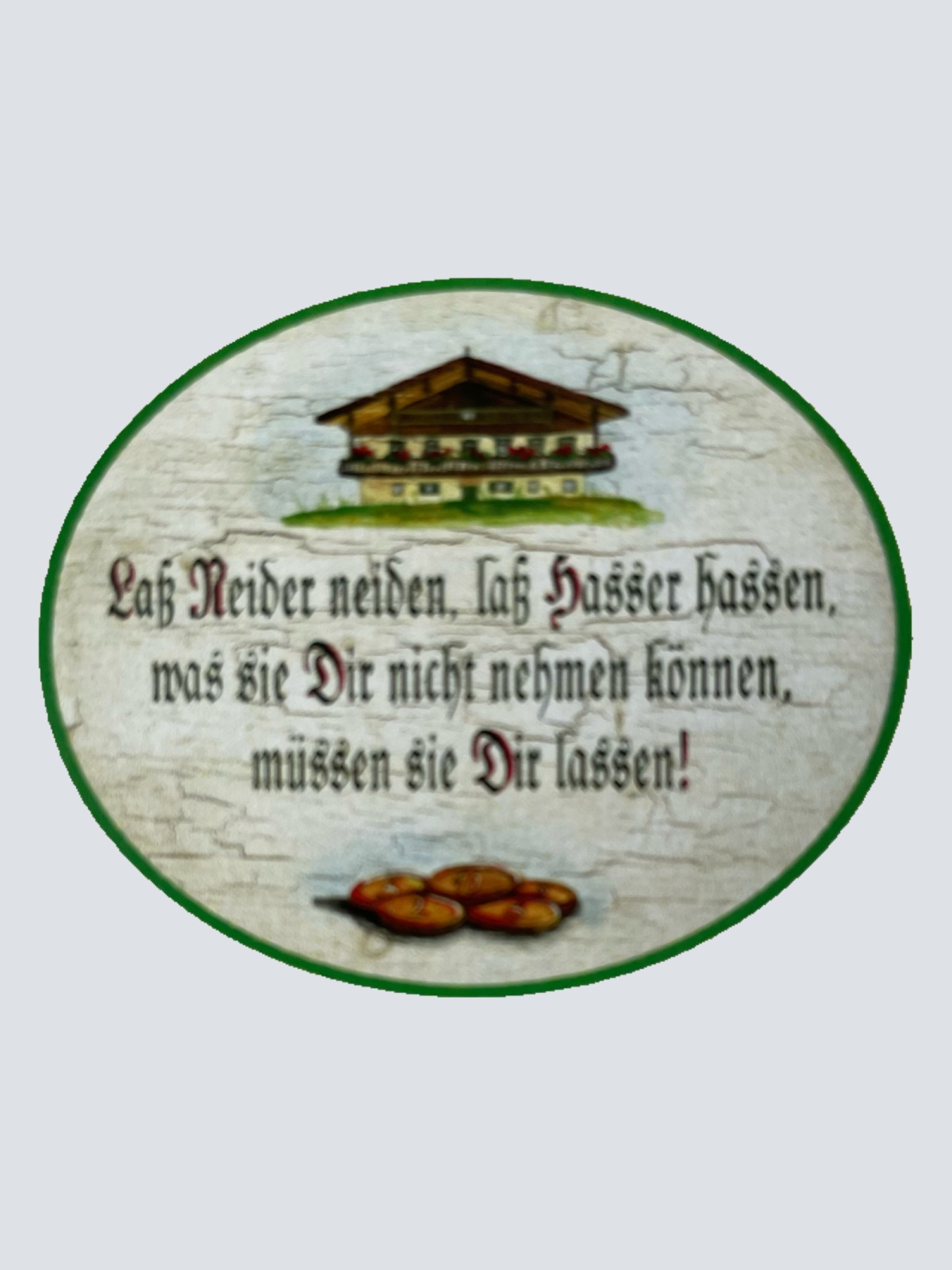 Nostalgie Holzschild Laß Neider Neiden Laß Hasser Hassen Dir Lassen Schild