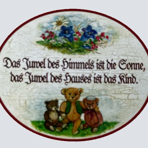 Nostalgie Holzschild Das Juwel Des Himmels Ist Die Sonne Des Hauses Kind Schild