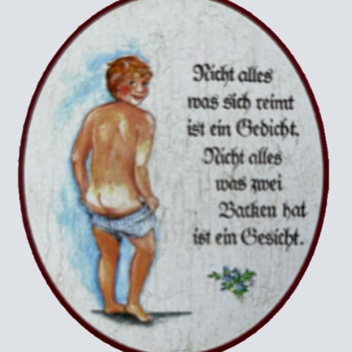 Nostalgie Holzschild Nicht Alles Was Sich Reimt Ist Ein Gedicht Gesicht Schild