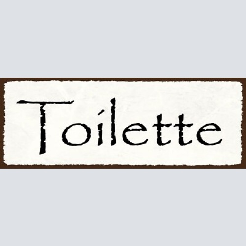 Schild toilette wc klo damen herren 27x10 blech od.holz
