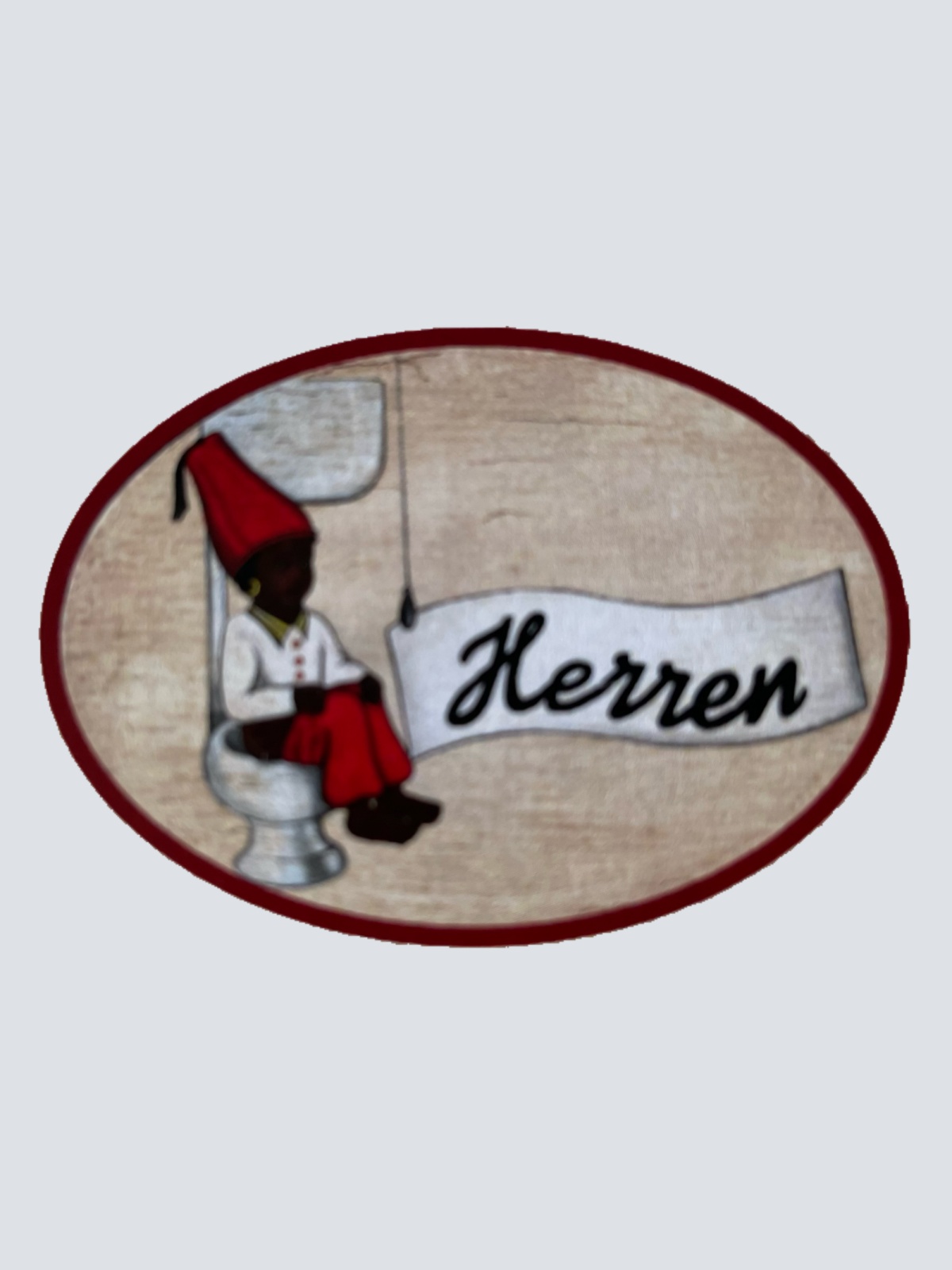 Nostalgie Holzschild Herren WC Toilette Klo Schild