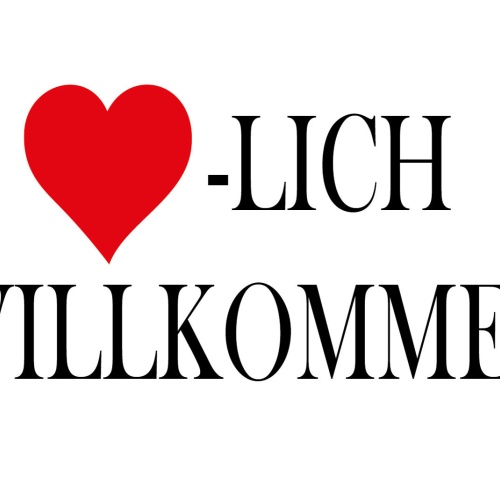 Nostalgie Schild Herzlich Willkommen  ❤️ 12x18 / 20x30 / 30x40 Blech od. Holz