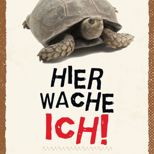 Schild Hier Wache Ich Schildkröte Gefahr Haus Tier 12x18 20x30 30x40 Blech/Holz