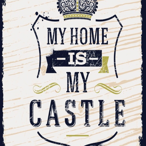 Schild My Home Is My Castle Zuhause Heim Burg Haus 12x18 20x30 30x40 Blech/Holz