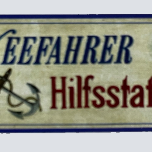 Nostalgie Holzschild Seefahrer Hilfsstation Jause Pause Alkohol Bier Schild