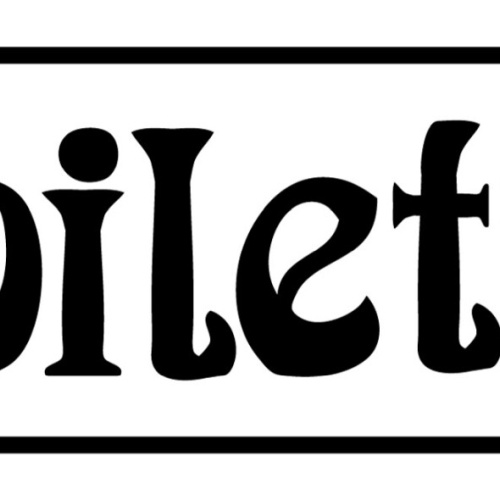 Schild Toilette WC Klo Mann Frau 27 x 10 Blech od. Holz