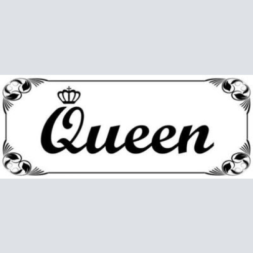 Schild queen königin frau mädchen zimmer 27 x 10 blech od. holz