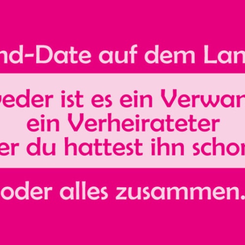 Schild Blind Date Auf Dem Lande Verwandter Verheirateter Schon Gehabt 27 x 10