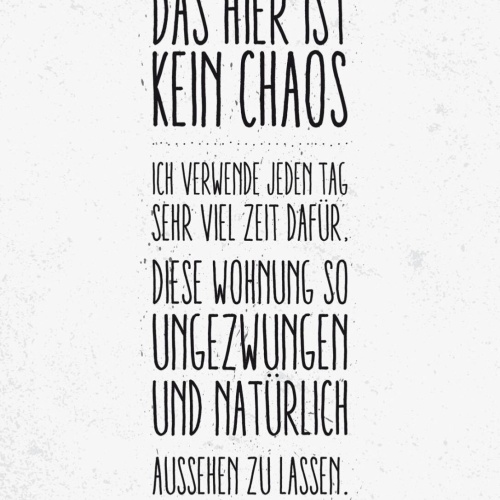 Schild Das Hier Ist Kein Chaos Wohnung Natürlich 12x18 20x30 30x40 Blech/Holz