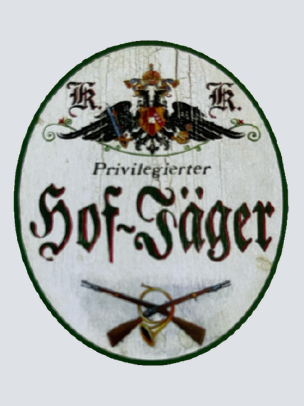 KuK Nostalgie Holzschild Privilegierter Hof-Jäger Jagd Wald Jagen Schild