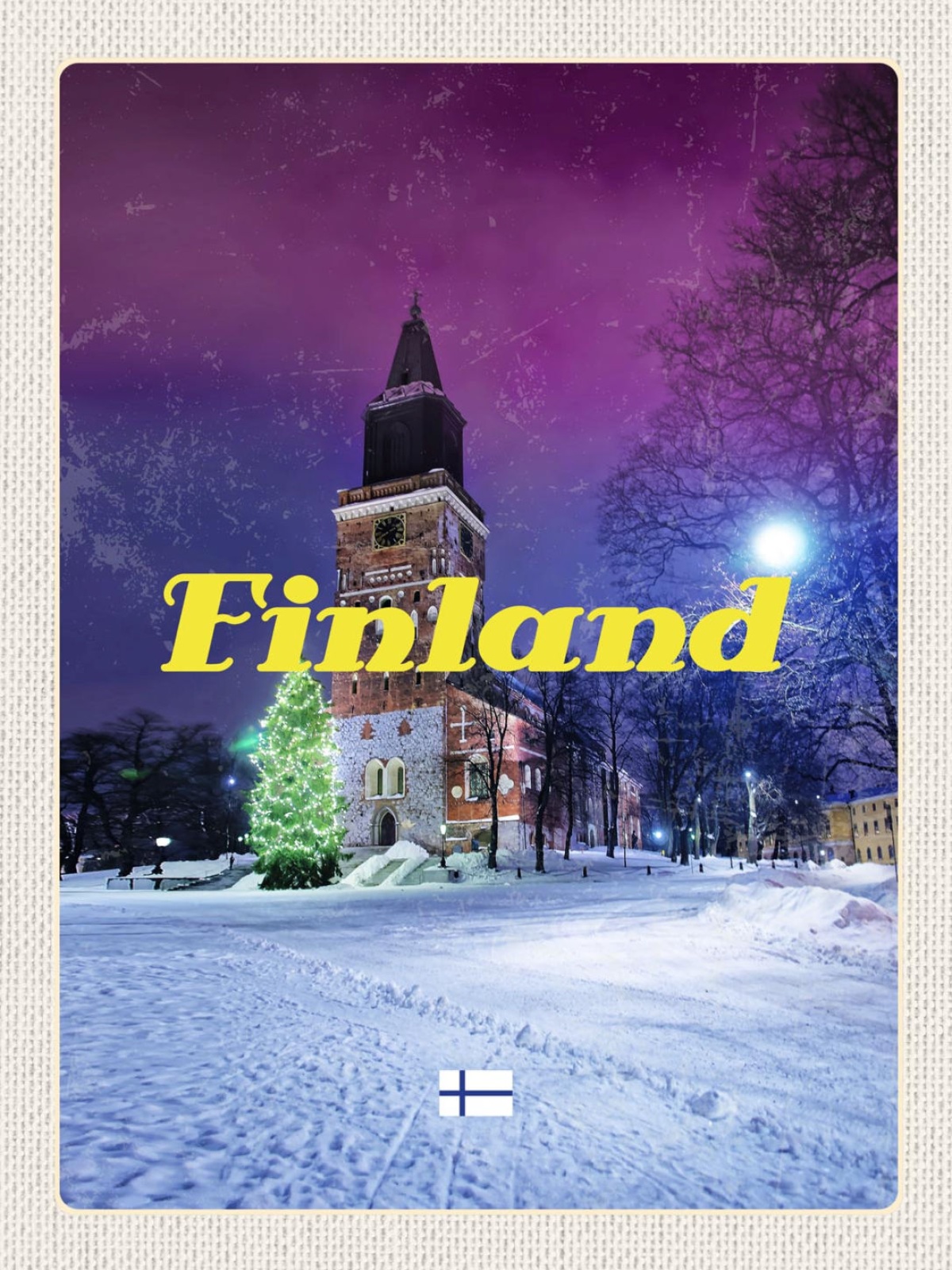 Schild Finland Finnland Dom Von Turku Kathedrale 12x18 20x30 30x40 Blech/Holz