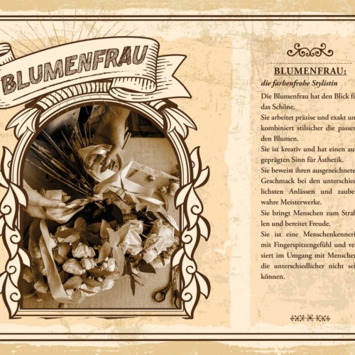 Schild Blumenfrau Beruf Blumen Geschäft Strauß 12x18 20x30 30x40 Blech/Holz