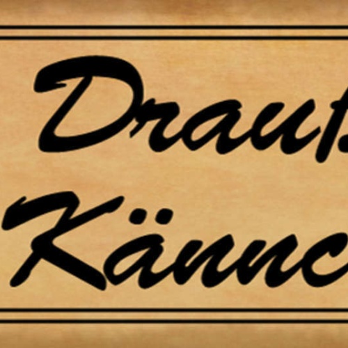 Schild Draußen Nur Kännchen Cafe Kaffee Tee Kanne Lokal 27x10 Blech od.Holz