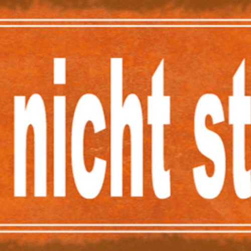 Schild Bitte Nicht Stören In Ruhe Lassen Aufforderung 27x10 Blech od.Holz