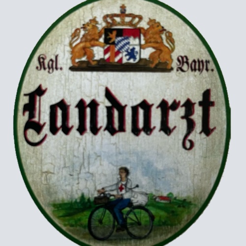 Nostalgie Holzschild Bayern Königlich Bayerischer Landarzt Doktor Arzt Schild