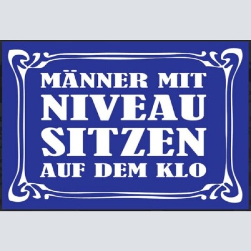Nostalgie schild sprüche männer niveau klo 12x18/20x30/30x40 blech od holz