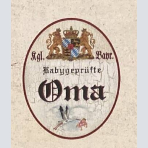 Nostalgie holzschild bayern königlich bayerische babygeprüfte oma schild