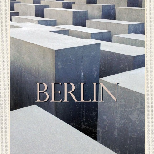 Schild Berlin Deutschland Denkmal Erm. Juden Europa 12x18 20x30 30x40 Blech/Holz