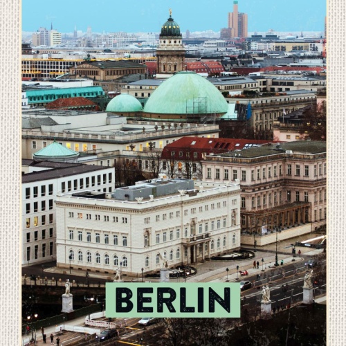 Schild Berlin Deutschland Stadt Ansicht 12x18 20x30 30x40 Blech od. Holz