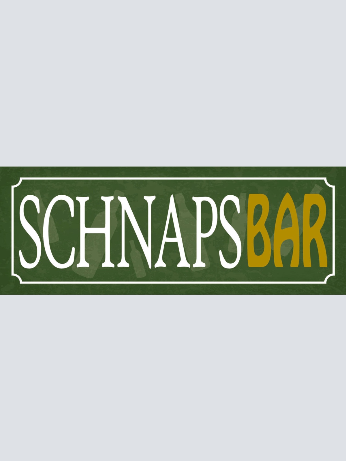 Schild Schnaps Bar Alkohol Lokal Wirt Trinken Spirituose 27x10 Blech od.Holz