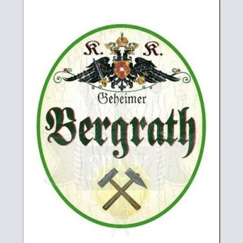 Kuk nostalgie holzschild geheimer bergrath bergbau