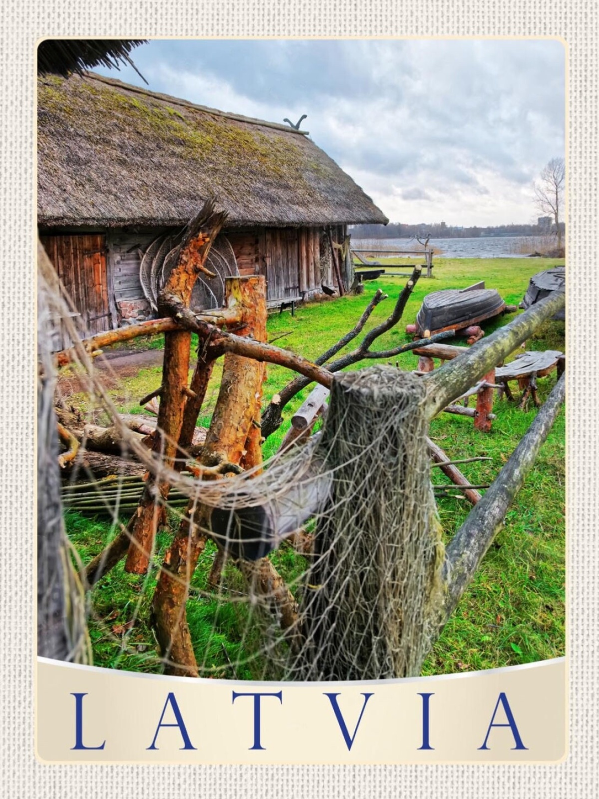 Schild Latvia Lettland Open Air Museum Riga 12x18 20x30 30x40 Blech/Holz