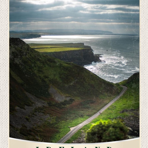 Schild Ireland Irland Landschaft Küste Meer 12x18 20x30 30x40 Blech/Holz