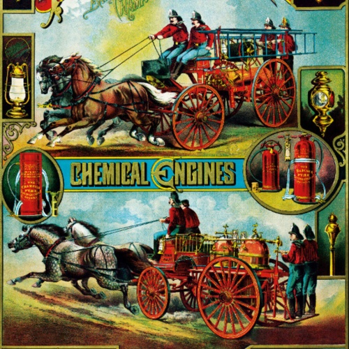 Schild Spruch Fire Extinguisher Feuerwehr Chicago  JW